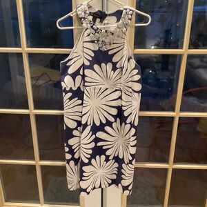 INC International Concepts Beaded Blue & White Dress PRICE DROP